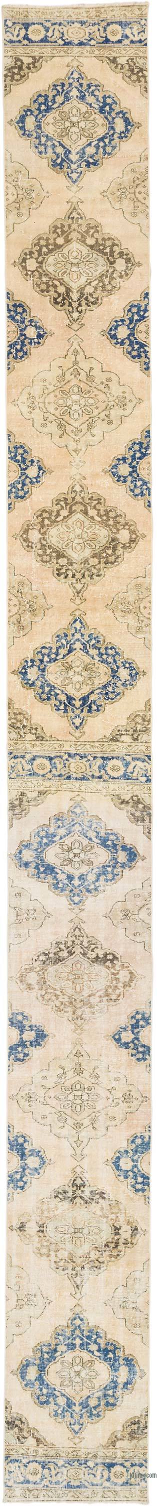 Alfombra Turca Vintage de pasillo - 75 cm x 775 cm