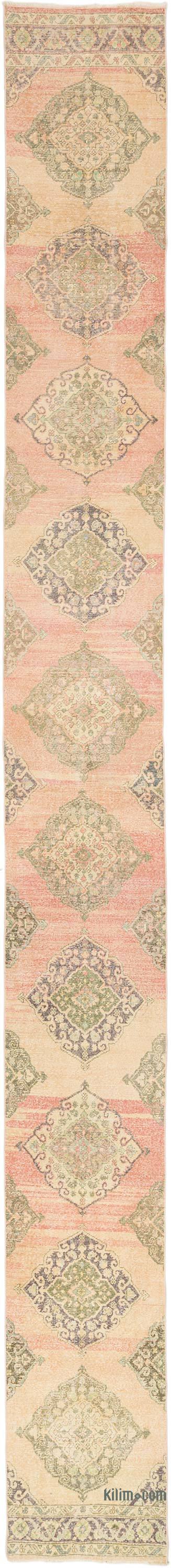 Vintage Turkish Runner Rug - 2' 6" x 23' 7" (30" x 283") - K0071721
