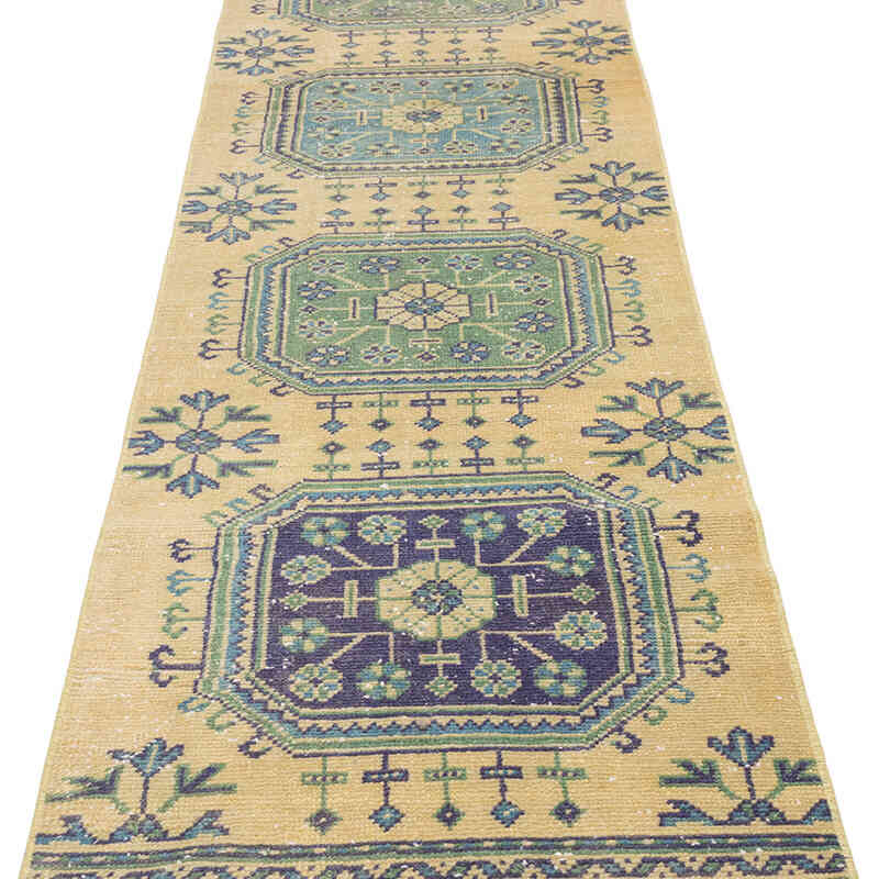 Vintage Turkish Runner Rug - 2' 4" x 21' 2" (28" x 254") - K0071728