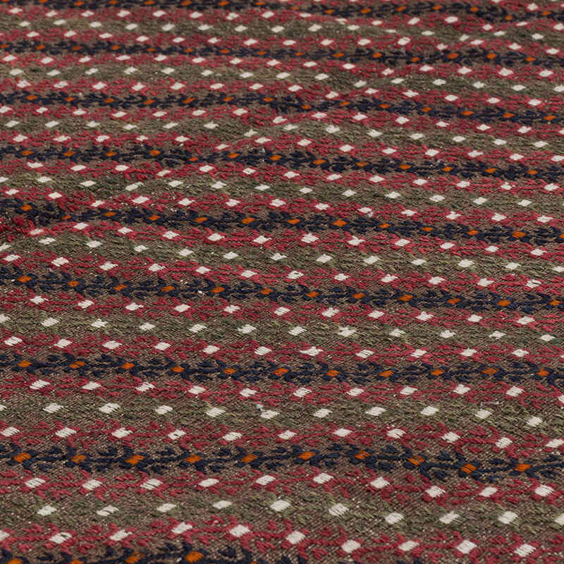 Vintage Yomut Turkoman Kilim Rug - 4' 11" x 9' 6" (59" x 114") - K0071733