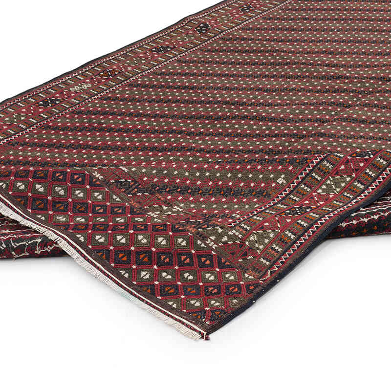Vintage Yomut Turkoman Kilim Rug - 4' 11" x 9' 6" (59" x 114") - K0071733