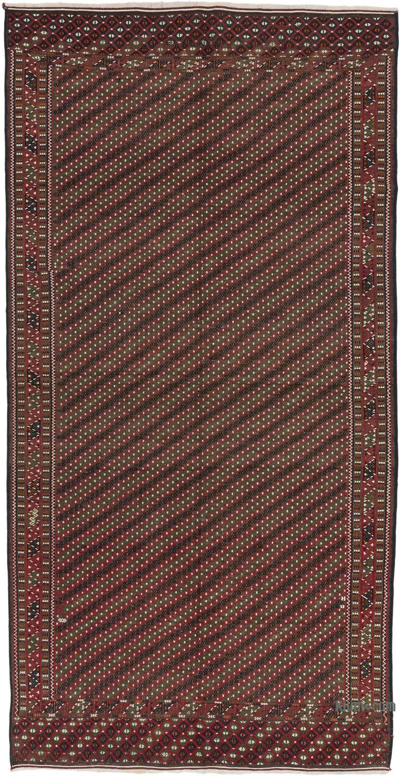 Vintage Yomut Turkoman Kilim Rug - 4' 11" x 9' 6" (59" x 114") - K0071733