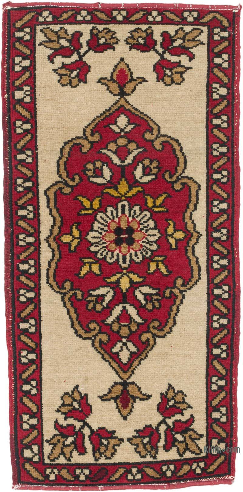 El Dokuma Vintage Halı - 50 cm x 101 cm - K0071742