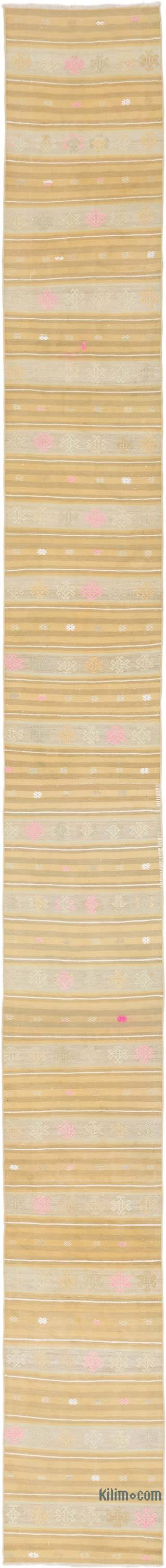 Kilim Vintage Turco de Pasillo - 68 cm x 660 cm - K0071801