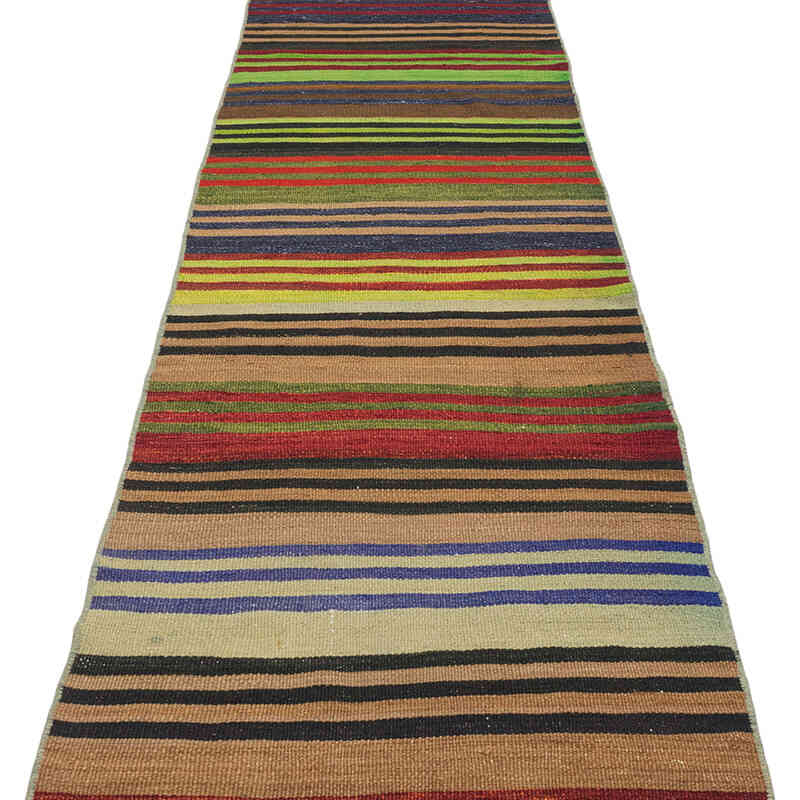 Vintage Turkish Kilim Runner - 2' 4" x 21' 8" (28" x 260") - K0071811