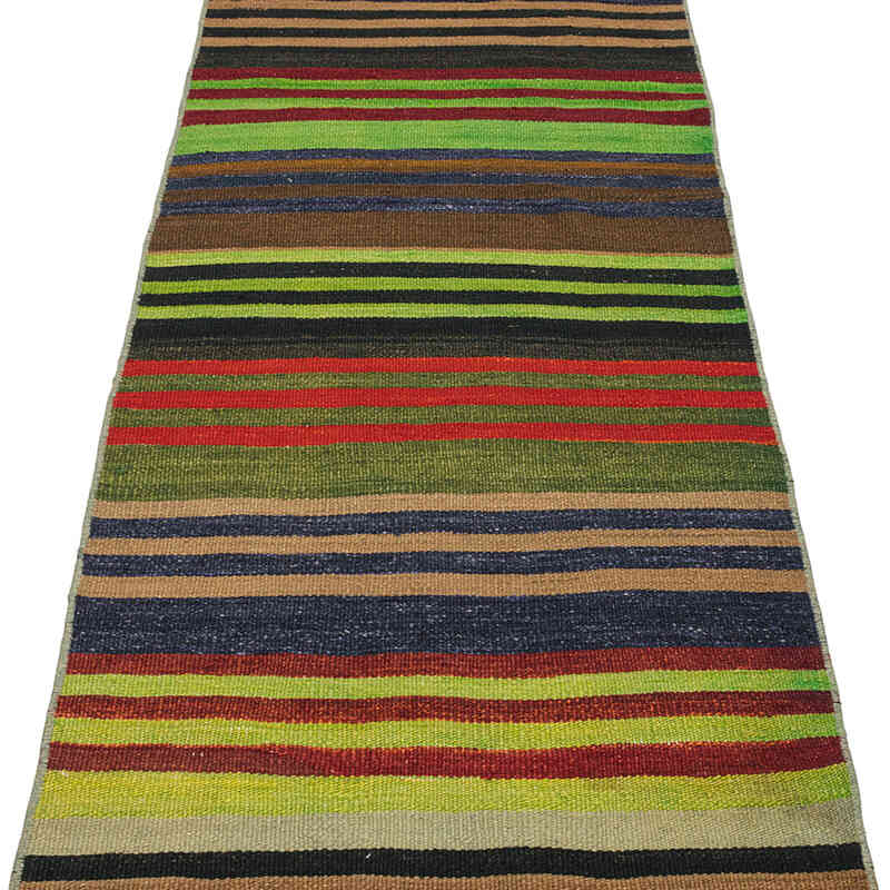 Vintage Turkish Kilim Runner - 2' 4" x 21' 8" (28" x 260") - K0071811