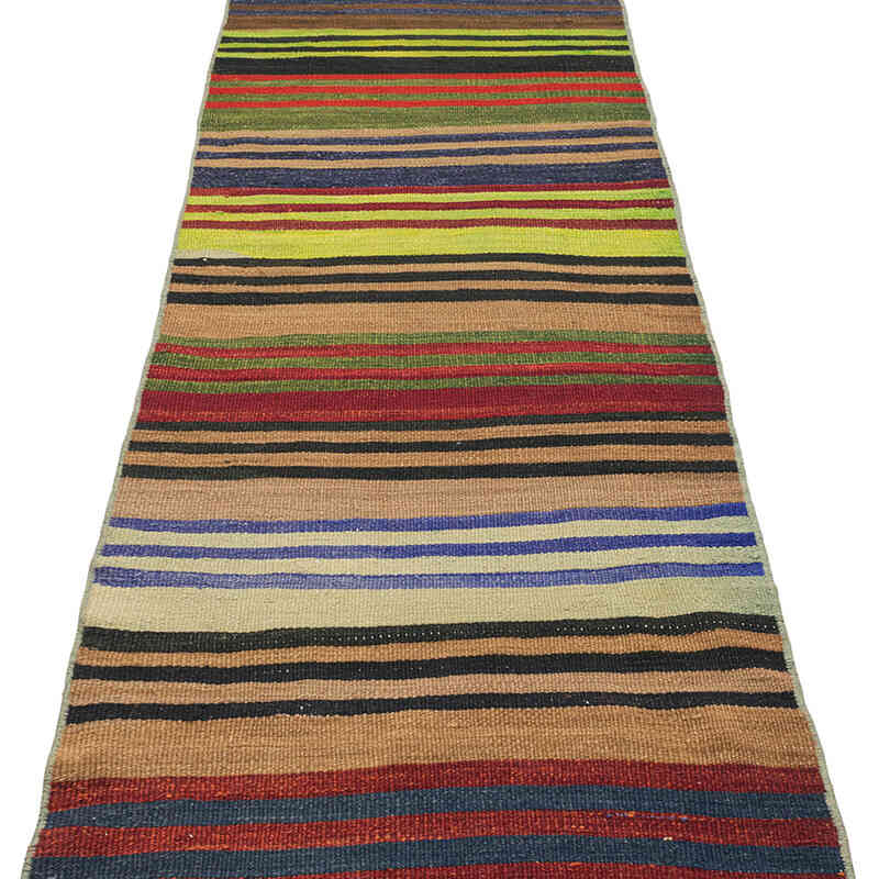 Vintage Turkish Kilim Runner - 2' 4" x 21' 8" (28" x 260") - K0071811