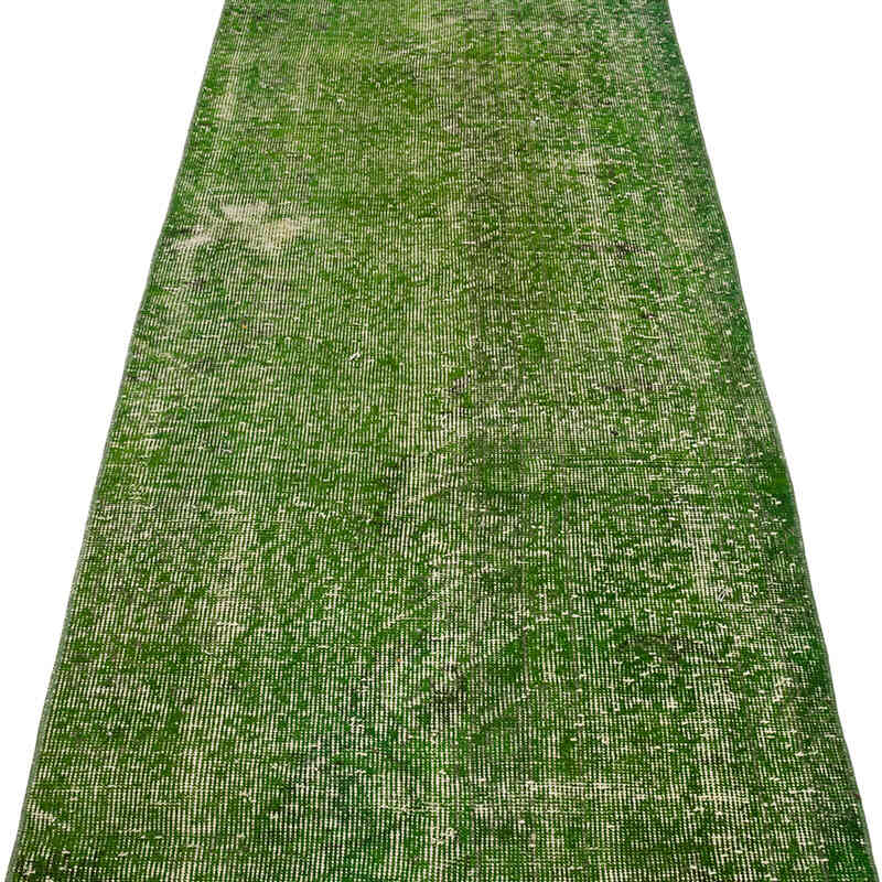 Over-dyed Vintage Hand-Knotted Turkish Runner - 2' 7" x 21' 7" (31" x 259") - K0071820