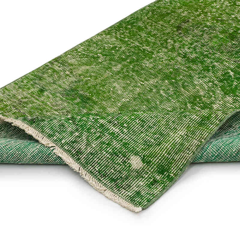 Over-dyed Vintage Hand-Knotted Turkish Runner - 2' 7" x 21' 7" (31" x 259") - K0071820