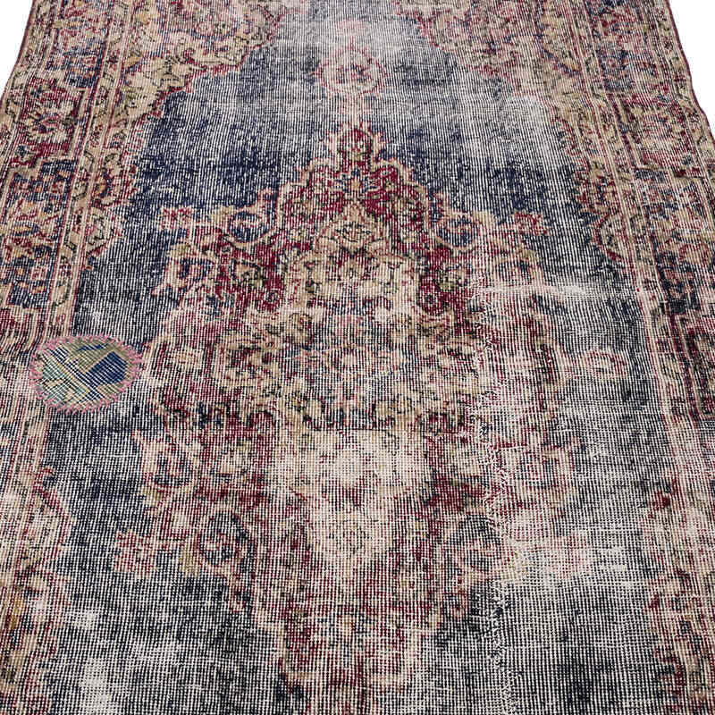 Alfombra Vintage Turca Anudada a Mano - 115 cm x 205 cm - K0071827