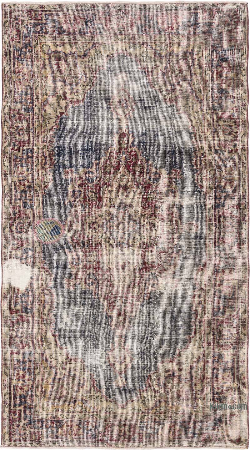 Alfombra Vintage Turca Anudada a Mano - 115 cm x 205 cm - K0071827