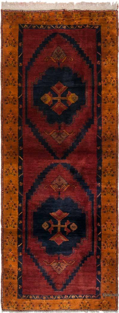 Vintage Turkish Hand-Knotted Runner - 3' 11" x 10'  (47" x 120")