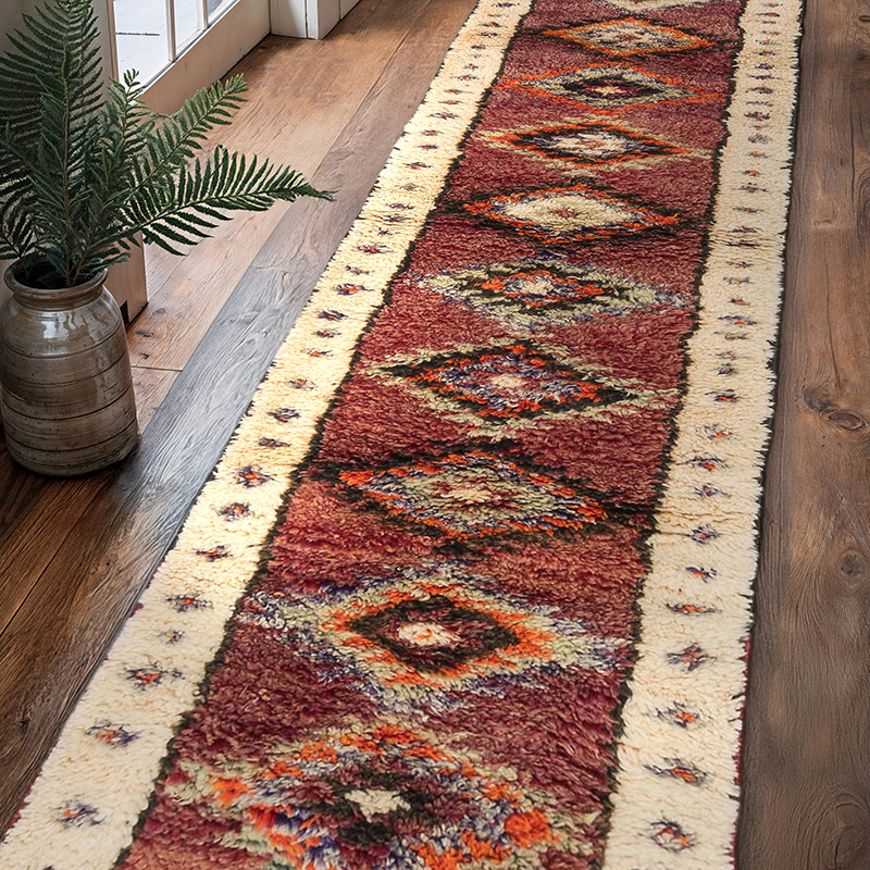 Alfombra Vintage de pasillo - 78 cm x 340 cm - K0071864