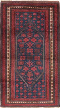 Vintage Turkish Hand-Knotted Rug - 3' 6" x 6' 2" (42" x 74")
