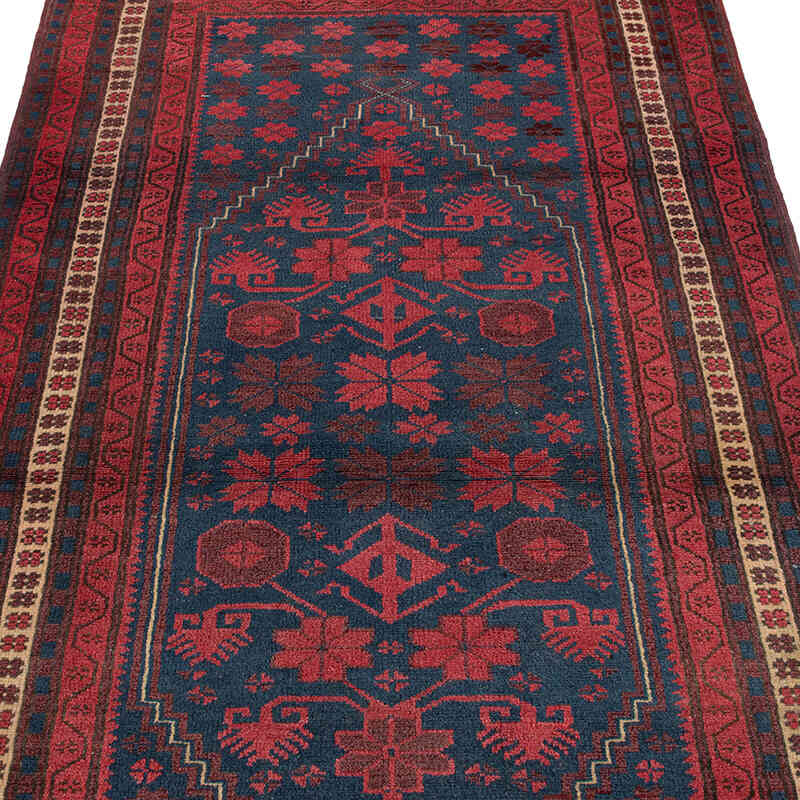 Alfombra Vintage Turca Anudada a Mano - 106 cm x 187 cm - K0071865