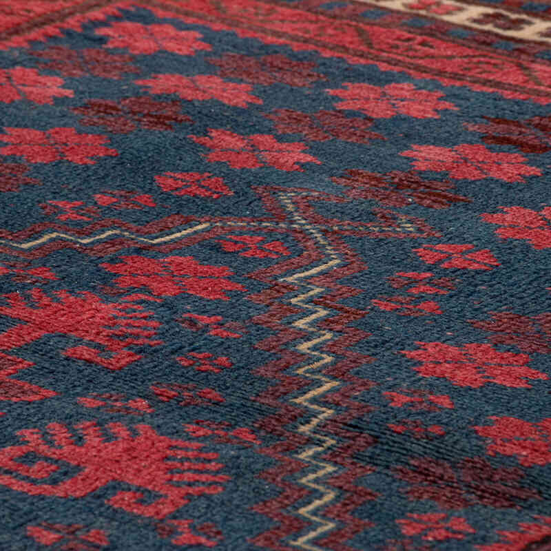 Alfombra Vintage Turca Anudada a Mano - 106 cm x 187 cm - K0071865