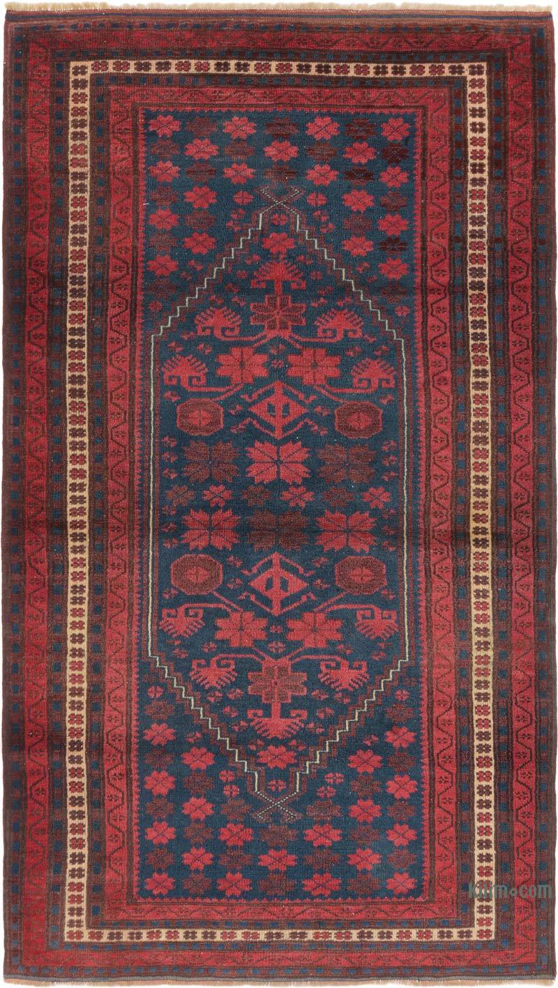 Alfombra Vintage Turca Anudada a Mano - 106 cm x 187 cm - K0071865