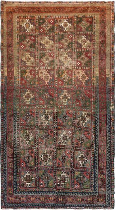 El Dokuma Vintage Halı - 152 cm x 278 cm