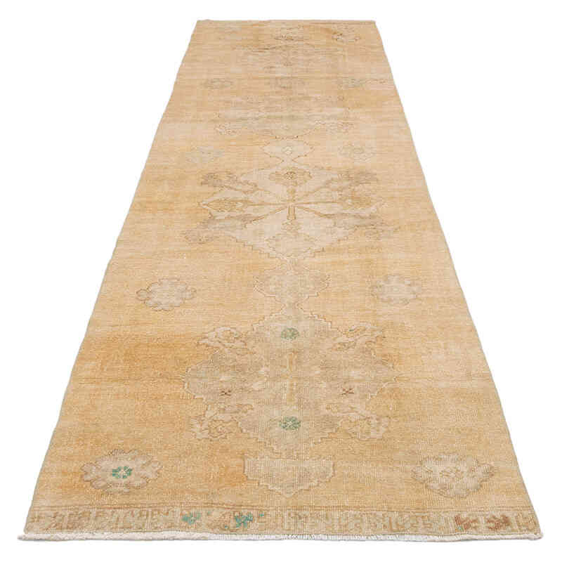 Vintage Turkish Hand-Knotted Runner - 3'  x 10' 10" (36" x 130") - K0071868