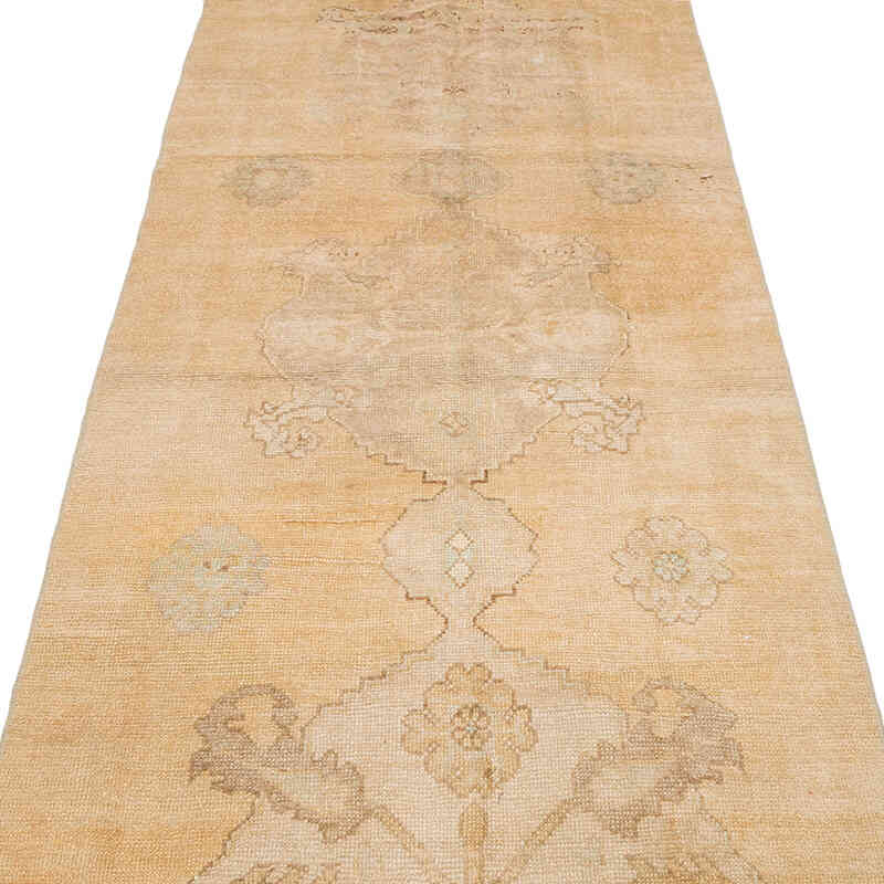 Vintage Turkish Hand-Knotted Runner - 3'  x 10' 10" (36" x 130") - K0071868