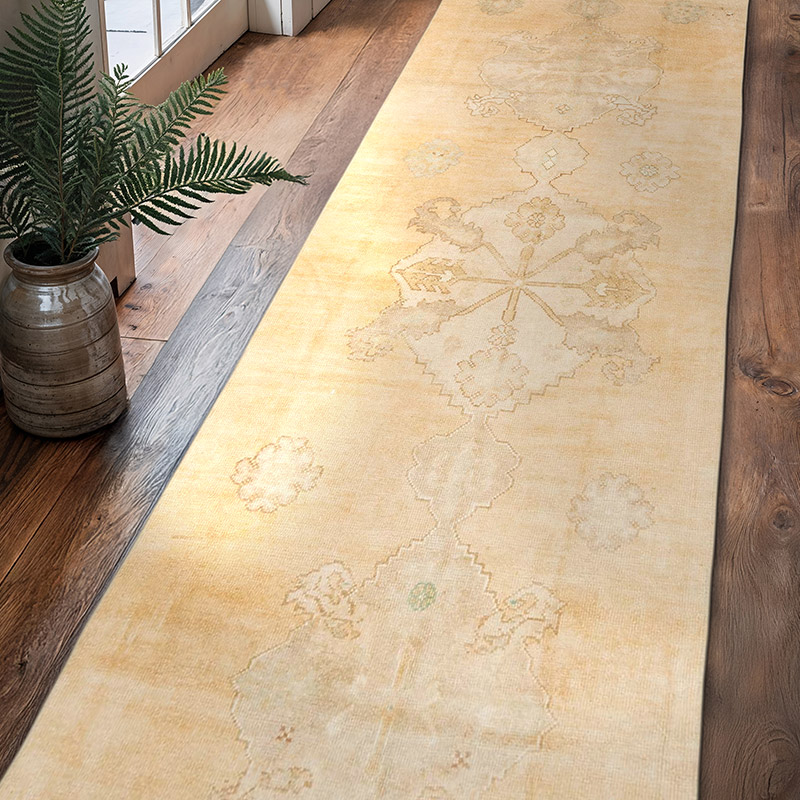 Vintage Turkish Hand-Knotted Runner - 3'  x 10' 10" (36" x 130") - K0071868