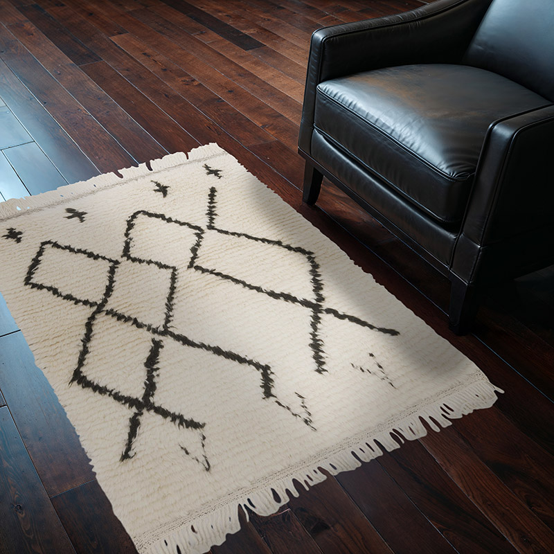 Fas Stili Yeni El Dokuma Tülü - 105 cm x 130 cm - K0071875