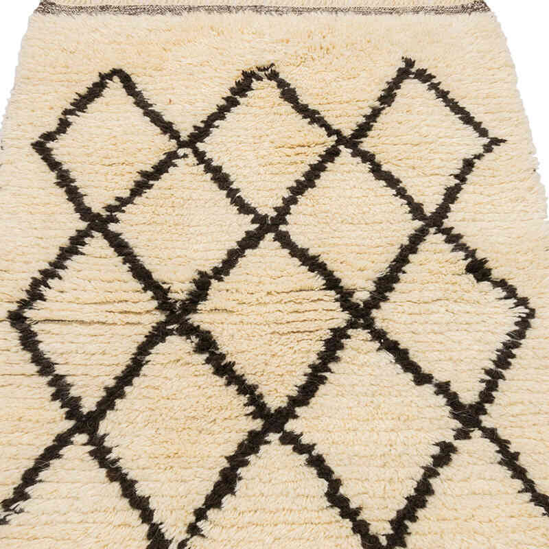 New Moroccan Style Hand-Knotted Tulu Rug - 2' 11" x 4' 5" (35" x 53") - K0071880