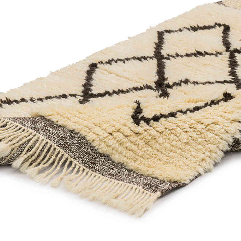 New Moroccan Style Hand-Knotted Tulu Rug - 2' 11" x 4' 5" (35" x 53") - K0071880