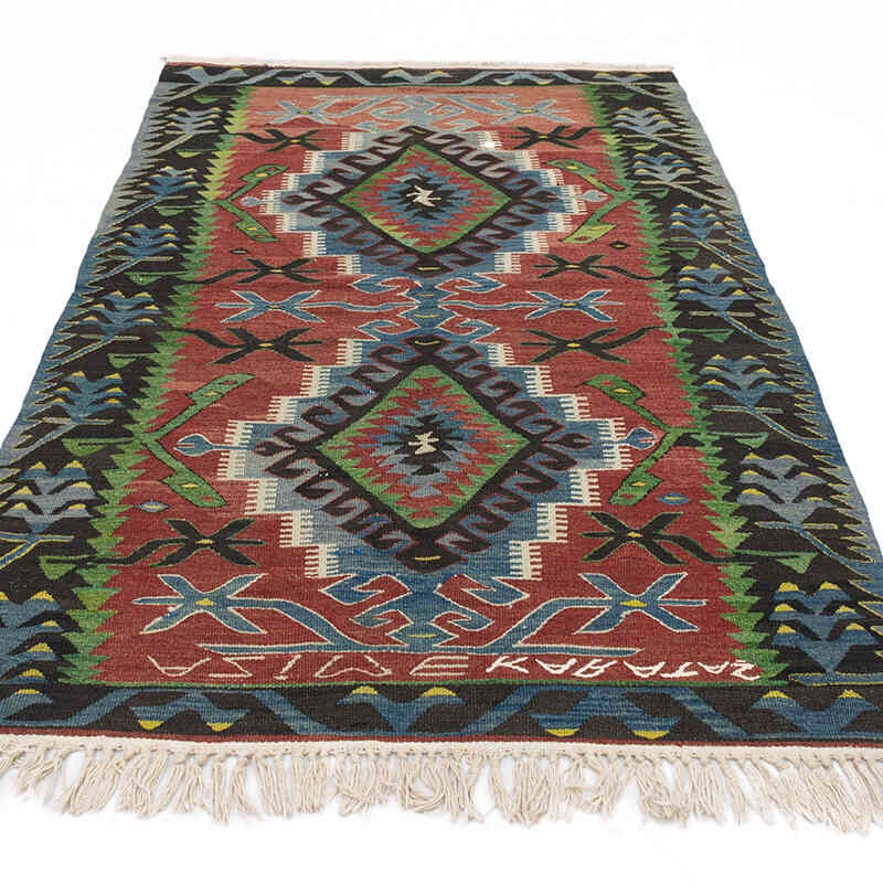 Oushak Kilim Vintage - 111 cm x 182 cm - K0071895