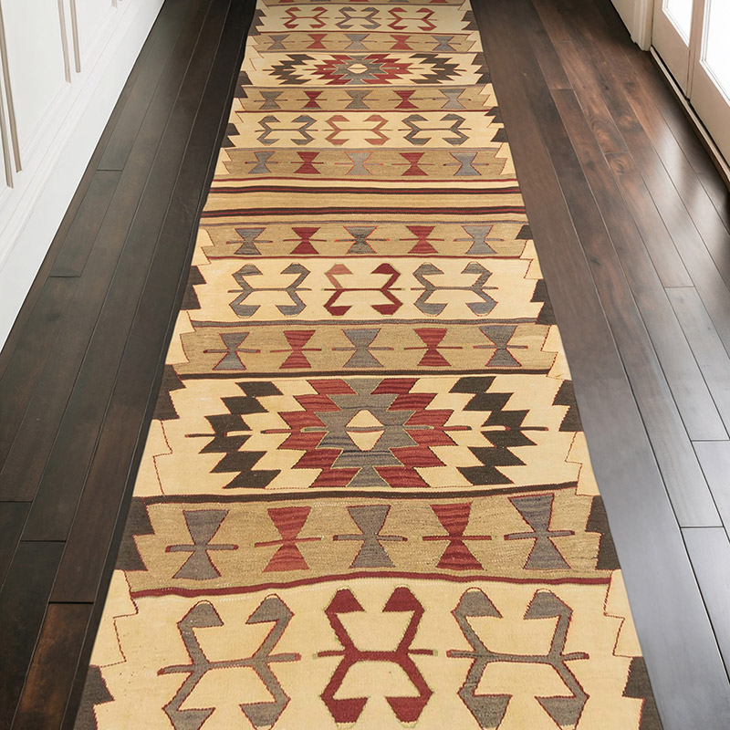 Vintage Mut Kilim Runner - 3' 5" x 10'  (41" x 120") - K0071898
