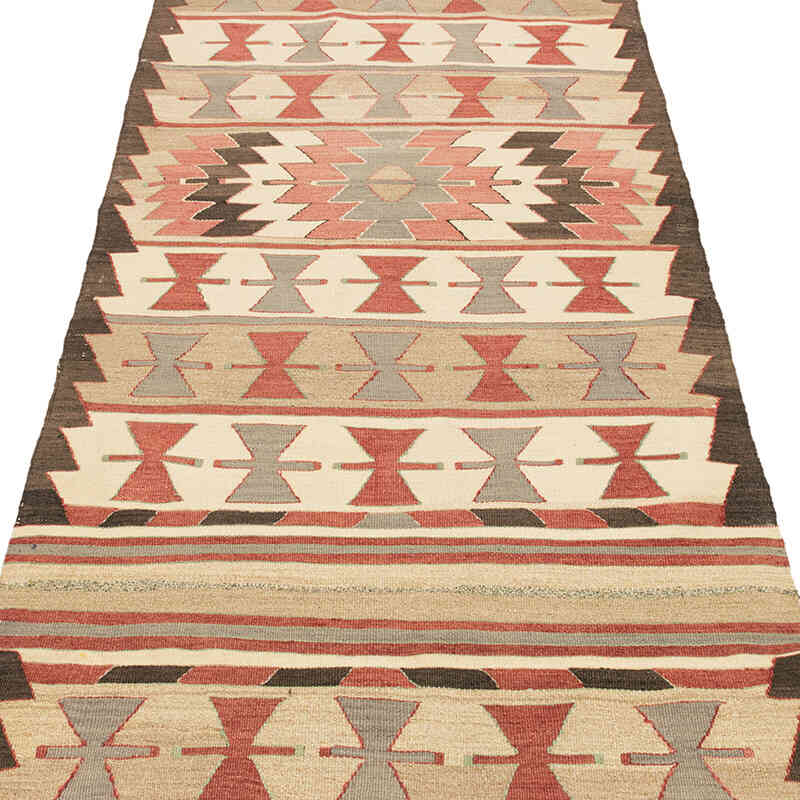 Vintage Mut Kilim Runner - 3' 3" x 10' 1" (39" x 121") - K0071903