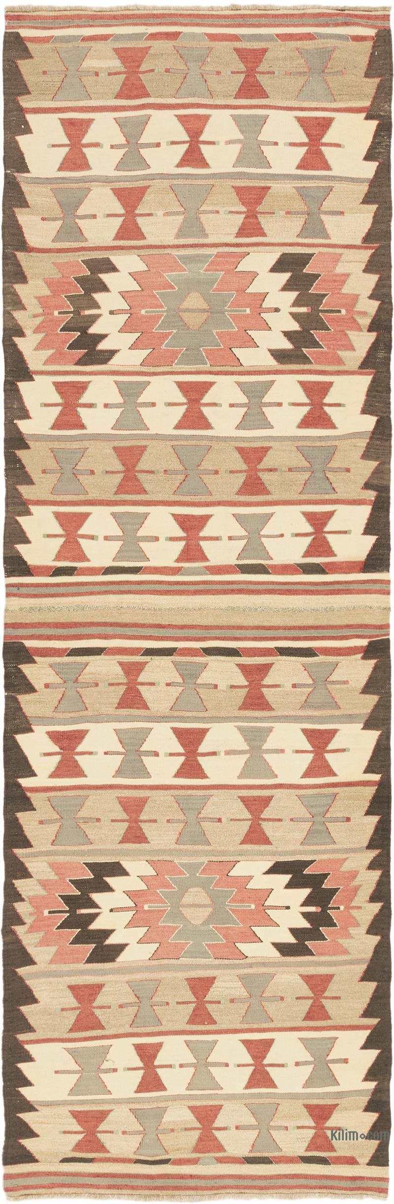 Vintage Mut Kilim Runner - 3' 3" x 10' 1" (39" x 121") - K0071903