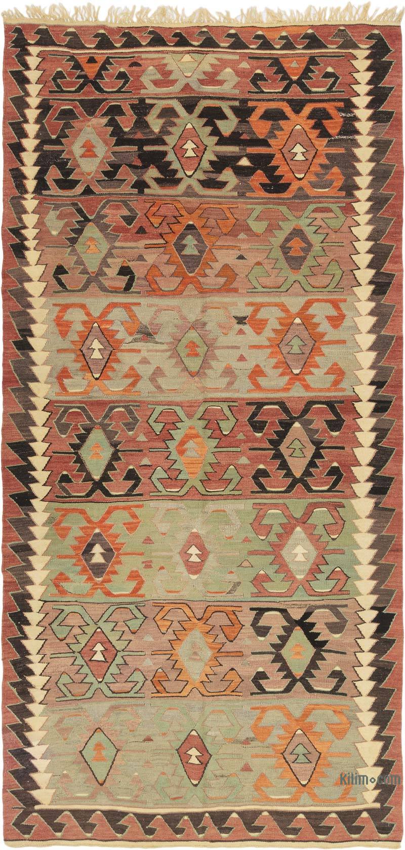 Vintage Turkish Hand-Knotted Rug - 5' 5" x 11' 3" (65" x 135") - K0071906