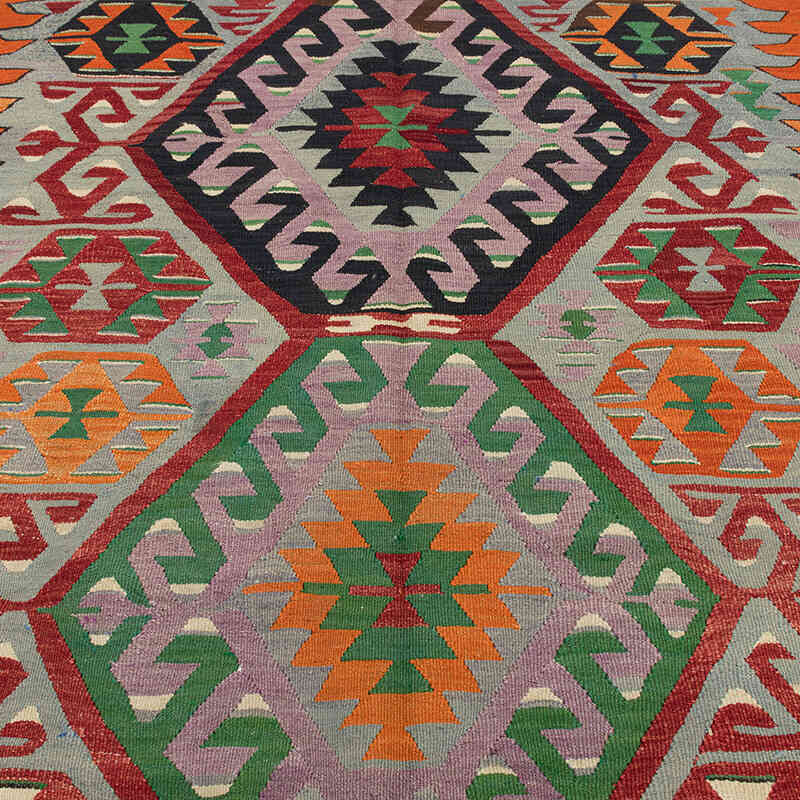 Vintage Milas Kilim Rug - 5' 9" x 8' 2" (69" x 98") - K0071912