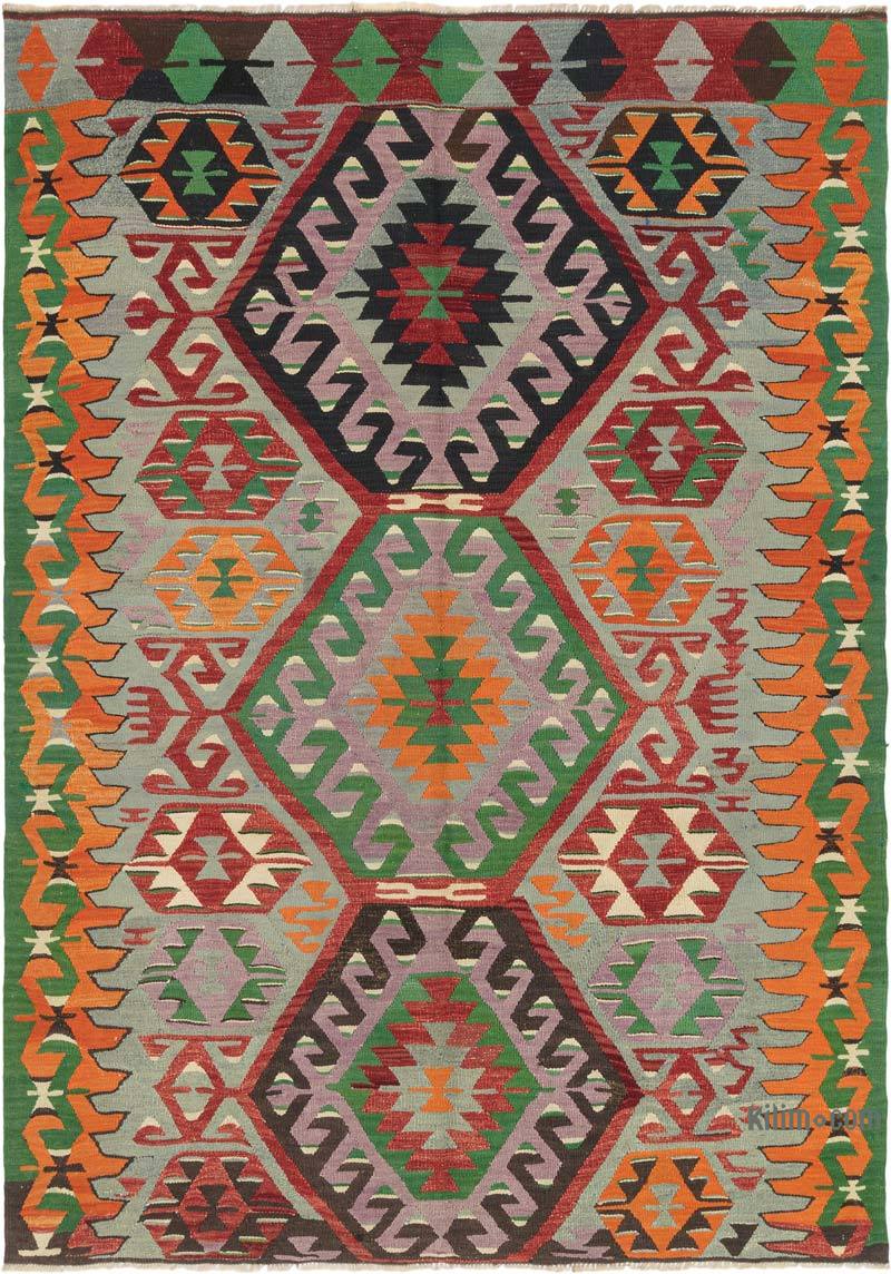 Vintage Milas Kilim Rug - 5' 9" x 8' 2" (69" x 98") - K0071912