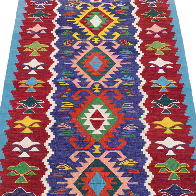Vintage Denizli Kilim Rug - 2' 8" x 4' 5" (32" x 53") - K0071915
