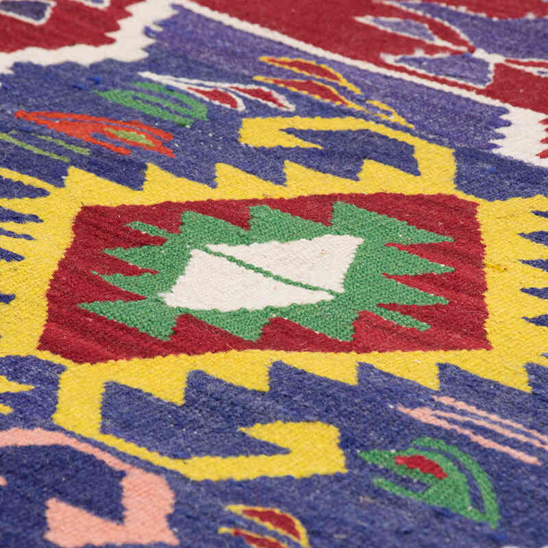 Vintage Denizli Kilim Rug - 2' 8" x 4' 5" (32" x 53") - K0071915