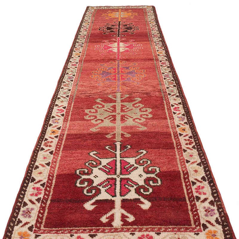 Alfombra Vintage de pasillo - 88 cm x 371 cm - K0071920