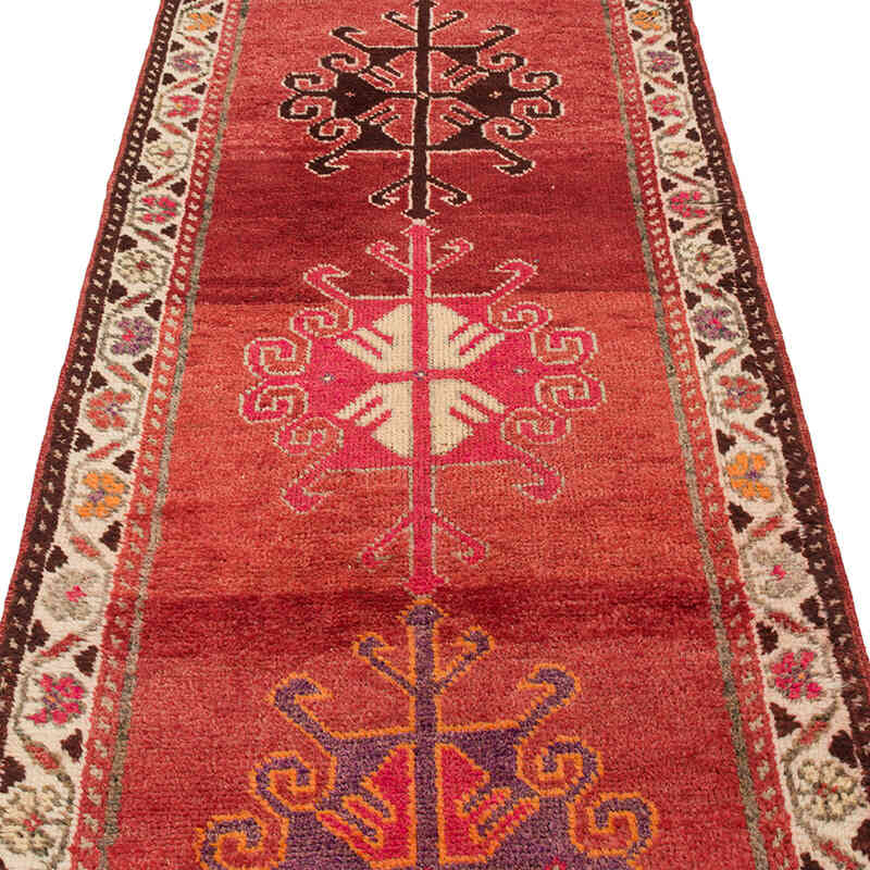 Alfombra Vintage de pasillo - 88 cm x 371 cm - K0071920