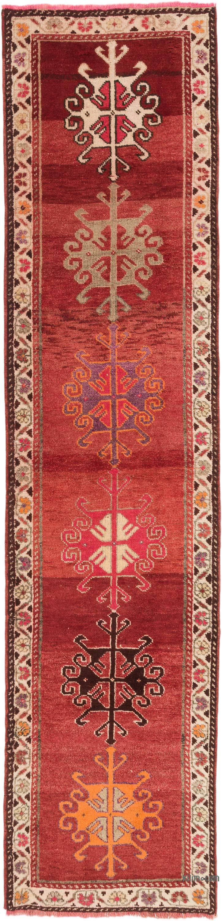 Alfombra Vintage de pasillo - 88 cm x 371 cm - K0071920