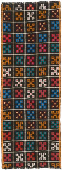 Vintage Anatolian Jijim Rug - 4' 1" x 11'  (49" x 132")