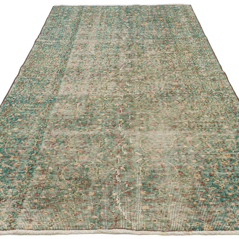 Alfombra Vintage Turca Anudada a Mano - 127 cm x 248 cm - K0071922