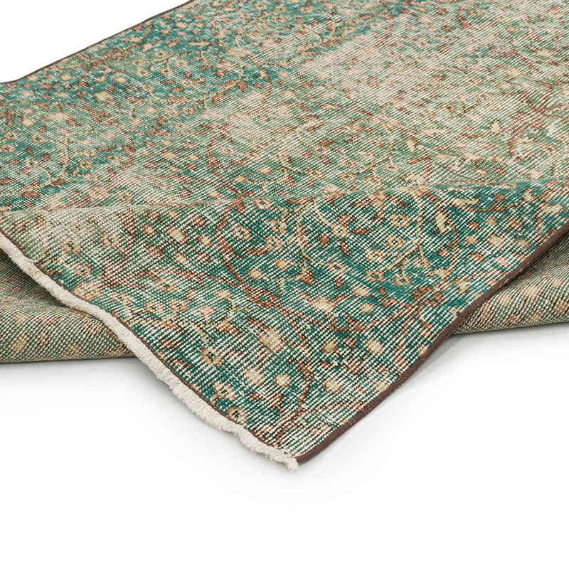 Alfombra Vintage Turca Anudada a Mano - 127 cm x 248 cm - K0071922