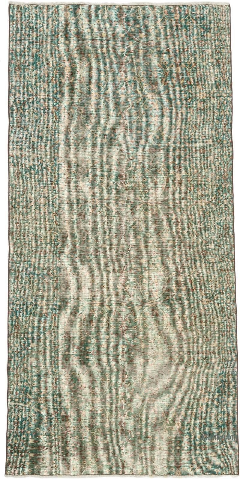 Alfombra Vintage Turca Anudada a Mano - 127 cm x 248 cm - K0071922