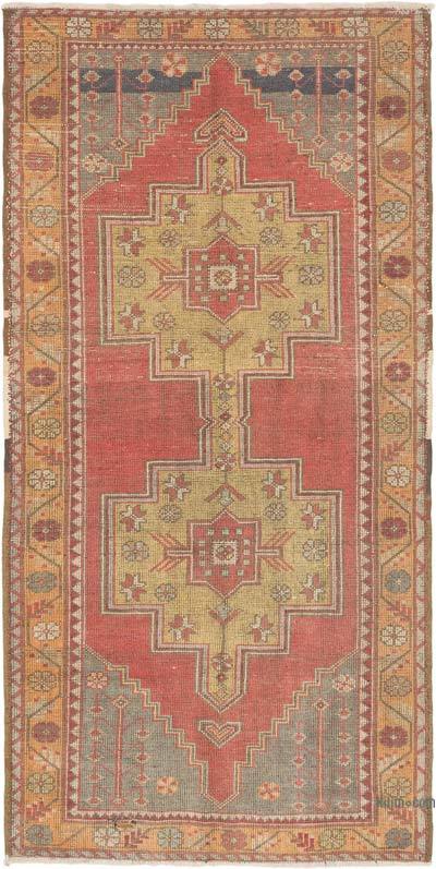 Alfombra Vintage Turca Anudada a Mano - 134 cm x 265 cm