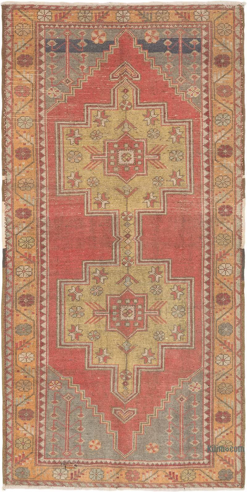 Vintage Turkish Hand-Knotted Rug - 4' 5" x 8' 8" (53" x 104") - K0071930