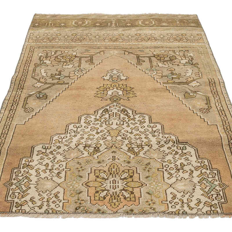 Vintage Turkish Hand-Knotted Rug - 3' 3" x 4' 9" (39" x 57") - K0071931