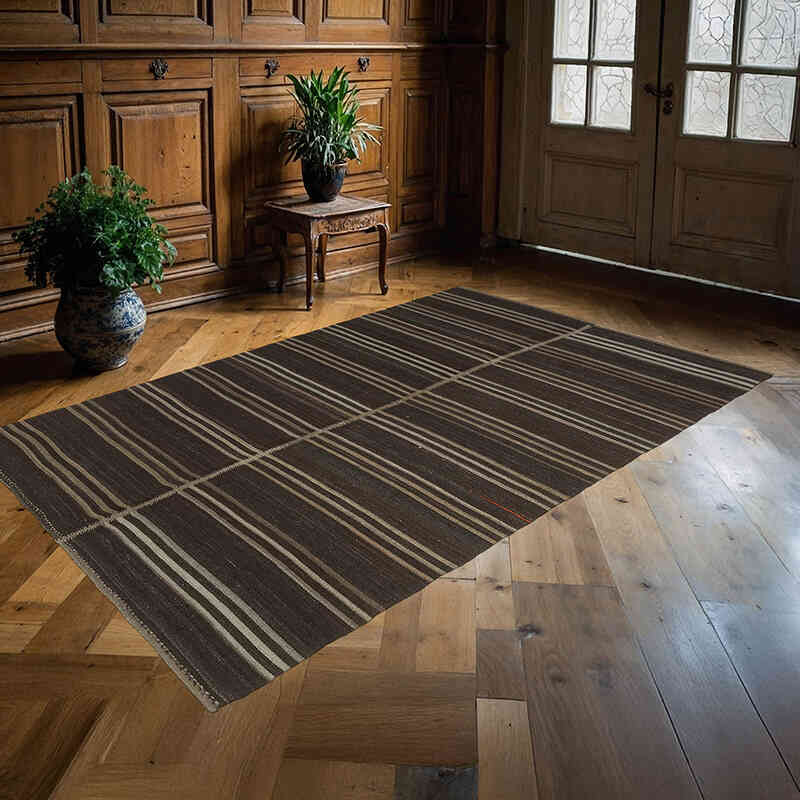 Alfombra Vintage Anatolian Kilim - 163 cm x 268 cm - K0071933