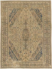 Vintage Hand-Knotted Oriental Rug - 270 cm x 353 cm