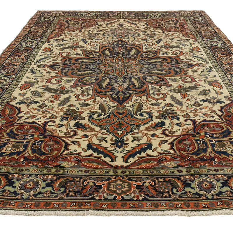 Alfombra Oriental Vintage Anudada a Mano - 198 cm x 294 cm - K0071940